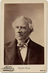 Thurlow Weed (1797-1882), amerikanischer Politiker und Journalist; Foto von George Miller, Boston